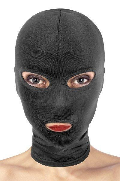 Капюшон для БДСМ з відкритими очима та ротом Fetish Tentation Sex Aura Київ - фото 1