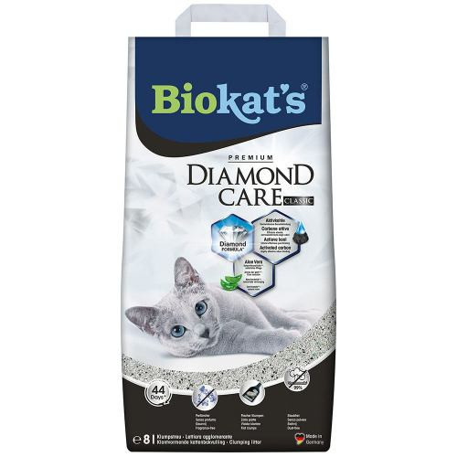 Наповнювач Biokats для котячого туалету Diamond Classic бентонітовий 8 л Київ - фото 1