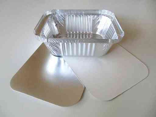 Алюминиевая форма прямоугольная с крышкой 147*122 мм R46 Павлоград