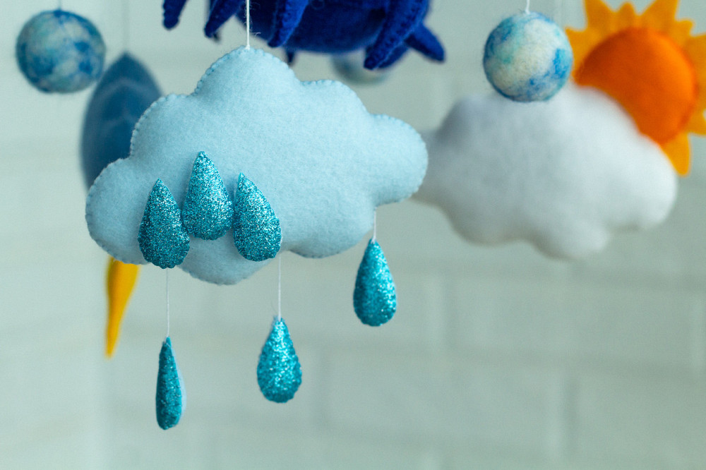 Мобіль на ліжечко для немовлят WoollyFox " Прогноз погоди" Київ - фото 10