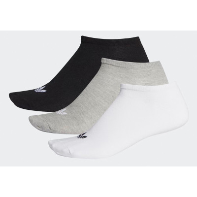 Шкарпетки Adidas Trefoil Liner FT8524 3P білий, сірий, чорний 43-46 (4062058558304) Вінниця - фото 1