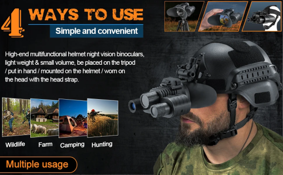 Прилад нічного бачення NV-880 8x16MP із цифровим зумом 1080P HD WiFi 850nm (до 600м у темряві) Вінниця