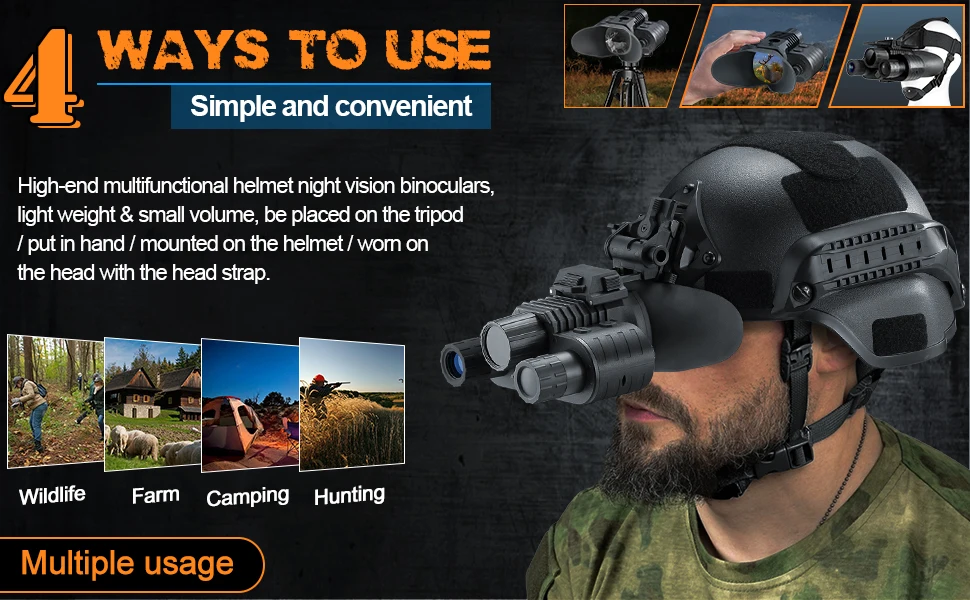 Прилад нічного бачення NV-880 8x16MP із цифровим зумом 1080P HD WiFi 850nm (до 600м у темряві) Вінниця - фото 5