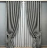Комплект штор VR-Textil TWEED_V 200х270 2шт і Тюль 600х270 1918ш-1153т Сірий з білим 71-148/7