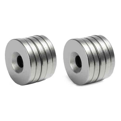 Магніти неодимові кріпильні 20х3мм N50 з отвором зенківкою 5мм 10шт Вінниця