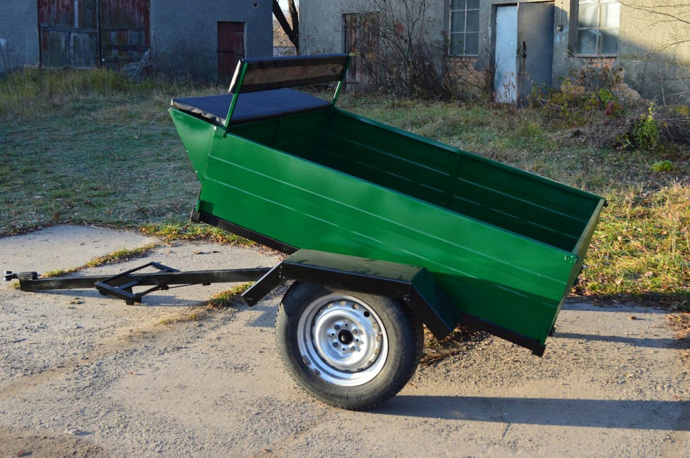 Причіп до мотоблока ТМ «ШИП» розбірний 120×100×38 см, під жигулівську маточину, без коліс, з сидінням Харків - фото 4