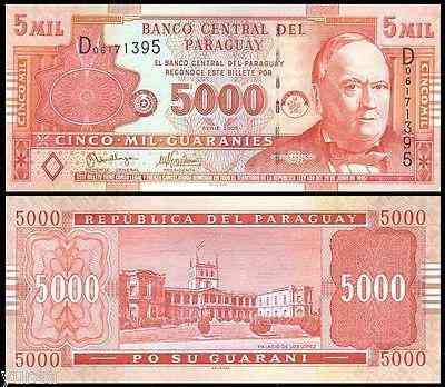 Парагвай / Paraguay 5000 Guaranies 2005 P 223 UNC Полтава