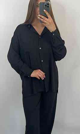 Костюм жіночий літній льон Чорний 42/44 Харків