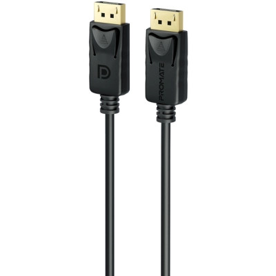 Кабель мультимедійний DisplayPort to DisplayPort 2.0m v1.4 black Promate (dplink-200.black) Вінниця - фото 1