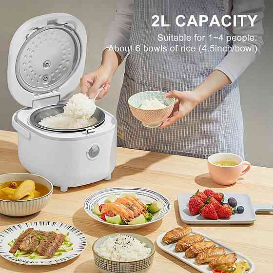 Рисоварка Bear 6 Multifunctional 4 Cups біла 0.87 л мультифункціональна з пароваркою 7 режимів NTC сенсор для 1-4 осіб Київ