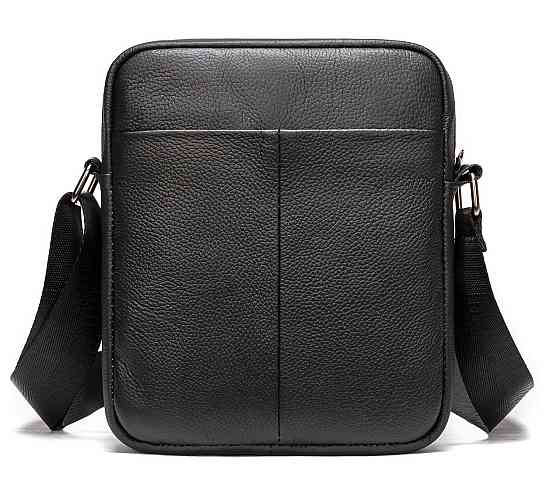 Сумка вертикальна шкіряна Чорна (Vintage) Київ