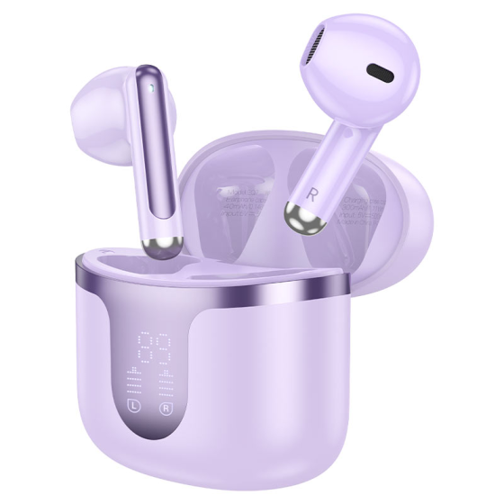 Бездротові навушники HOCO EQ7 Snowflake фіолетові Київ