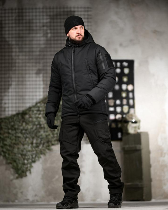 Зимовий тактичний костюм 5в1 чорний ПП8202 Одеса - фото 3