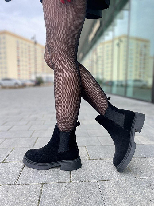 Жіночі черевики GREMMY чорні натуральна замша висота 15см (36-40) (5392) Коломыя - изображение 5