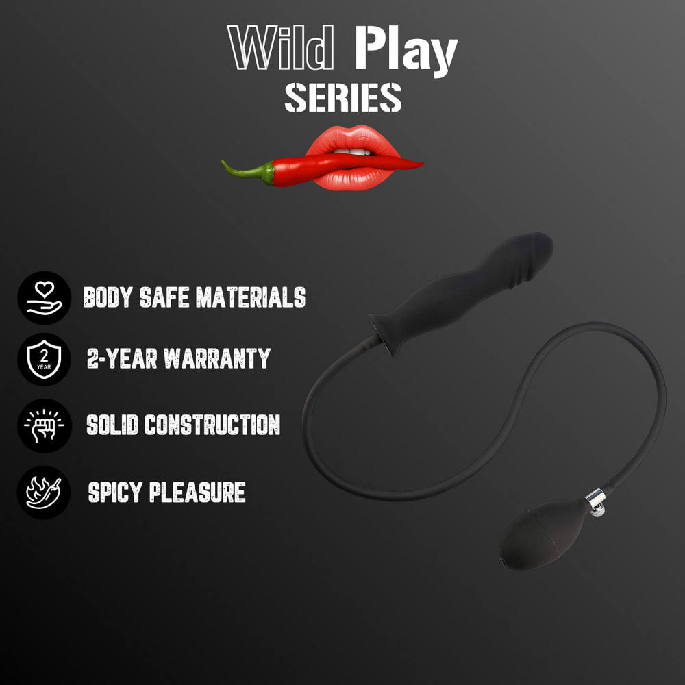 Надувная анальная пробка - Erospace Wild Play Inflatable Anal Plug C6 Sex Aura Киев - изображение 2