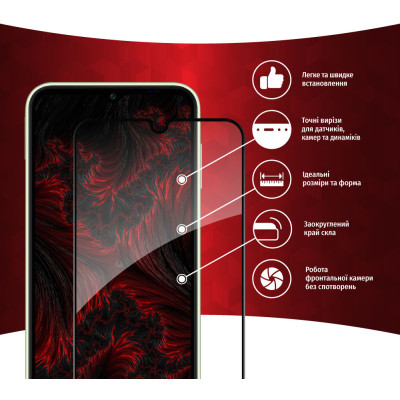 Стекло защитное Intaleo Full Glue Samsung A14 (1283126559778) Винница - изображение 3