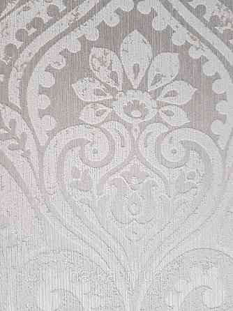 Шпалери текстильні еко 0.53х10.05 Rasch Textil Valentina класика вензелі дамаски бежево кремові на бежевому Київ