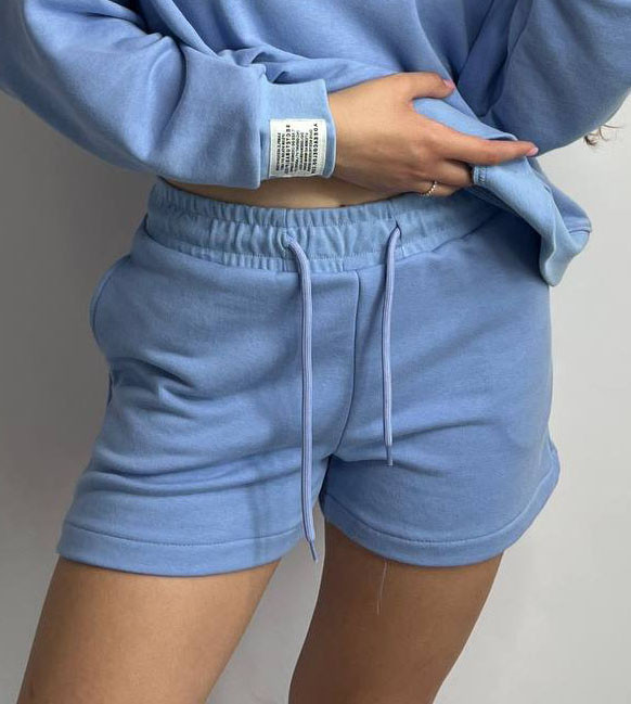 Шорты трикотажные женские Голубой XS-S Харьков - изображение 1