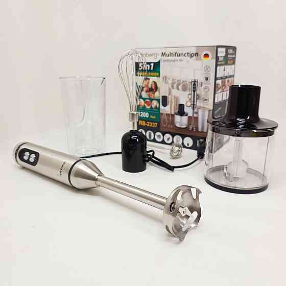 Блендер з тихим режимом, Багатофункціональний кухонний комбайн, Блендер для супів і соусів BH-37 Львів