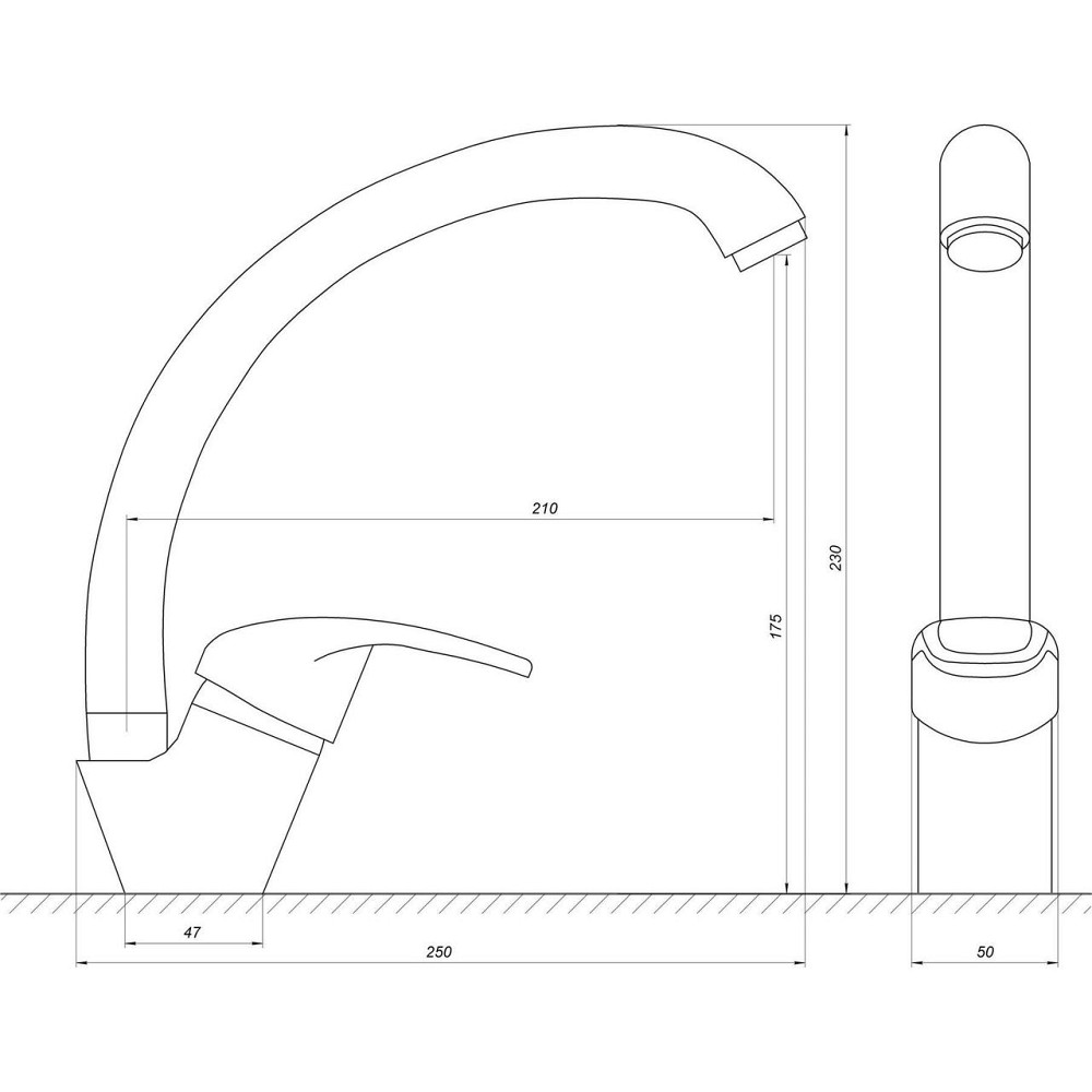 Змішувач для кухні Globus Lux Caprice GLCA-0203S (000009251) Київ - фото 5