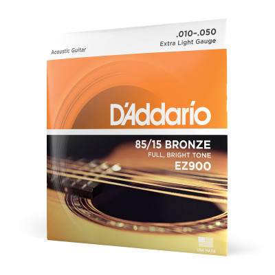 Струны для гитары D'Addario 85/15 Bronze Extra Light (10-50) (EZ900) Винница - изображение 1