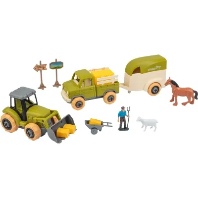 Игровой набор Otamanko Веселый хутор (трактор, грузовик, прицеп, фермер, лошадь, овца) (8827) Винница - изображение 1