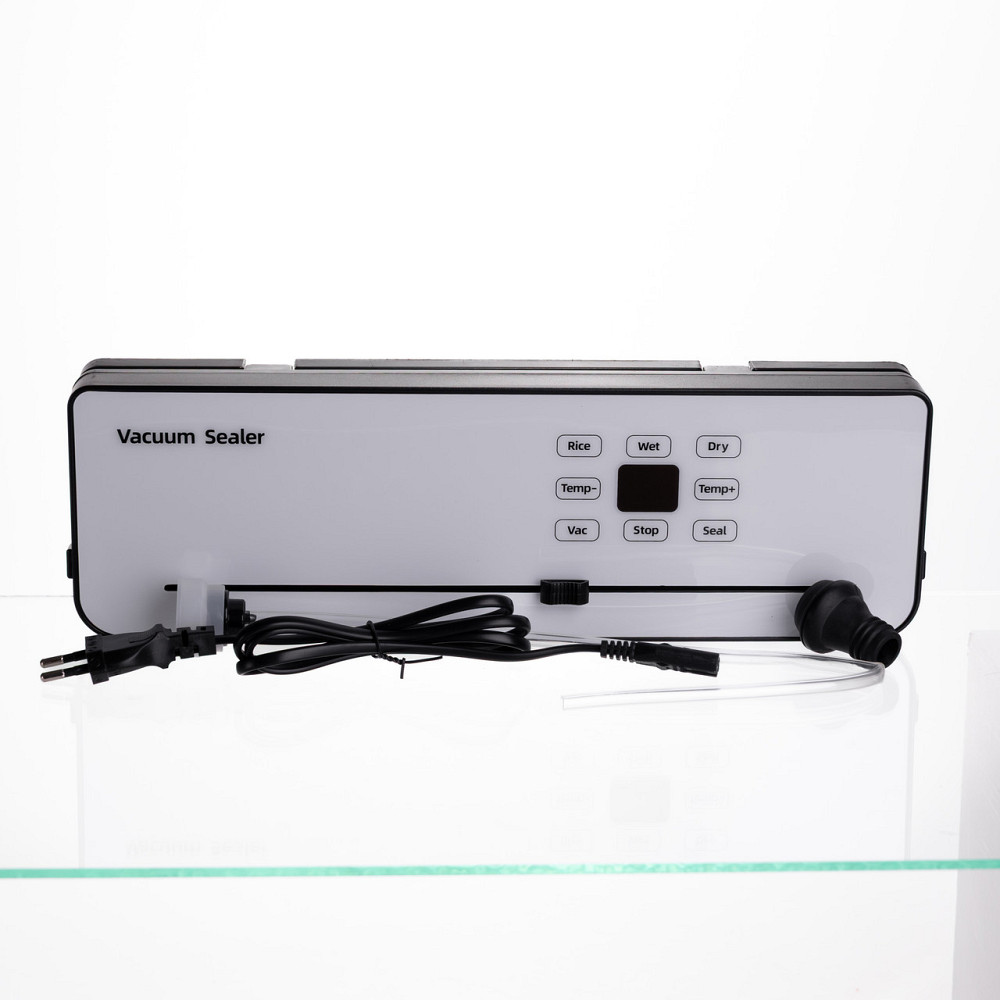 Вакууматор побутовий сенсорний для сухих і вологих продуктів 120 Вт із вбудованим різаком пакувальник вакуумний Білий HP-11-29W Коломыя - изображение 2