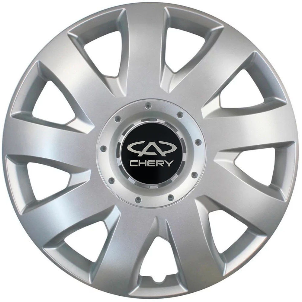 Автомобильные модельные колпаки R15 Chery 311 4шт, SJS, серебряные Киев - изображение 1