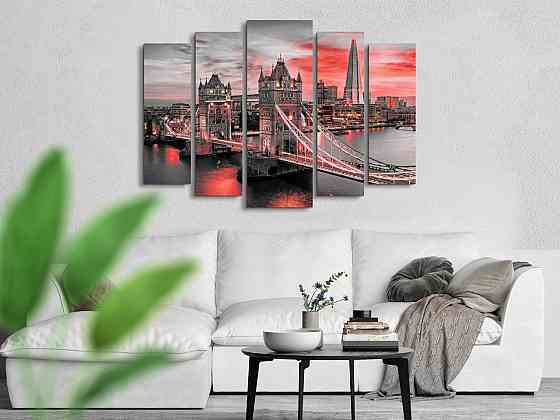 Модульна картина Лондон Захід Art-275_5 ( 80х118см ) Київ