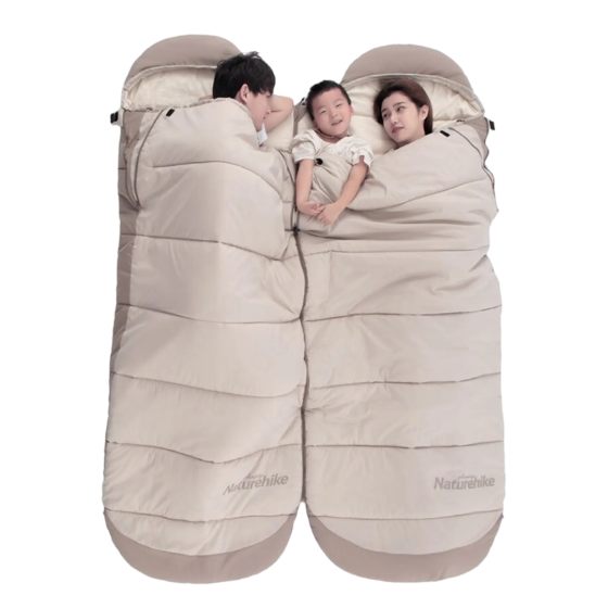 Спальний мішок з капюшоном Naturehike B400 NH21MSD11, бежевий Київ