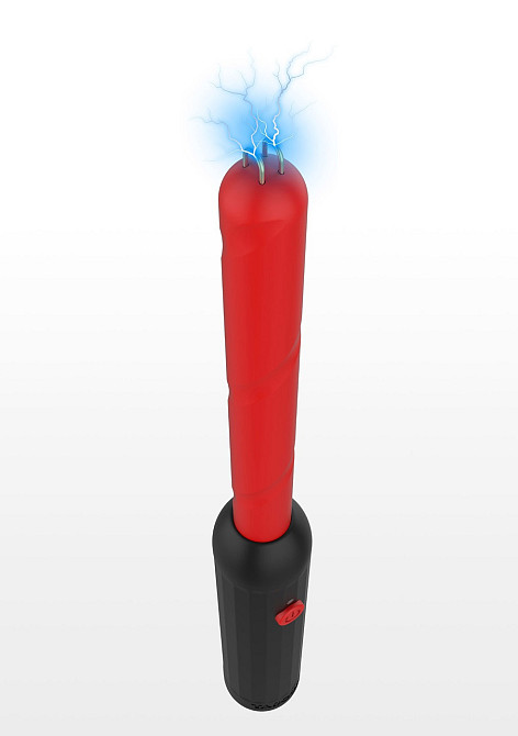 Електростимулятор Стік Taboom Prick Stick Electro Shock Wand червоно-чорний, 34 см Sex Aura Київ - фото 1