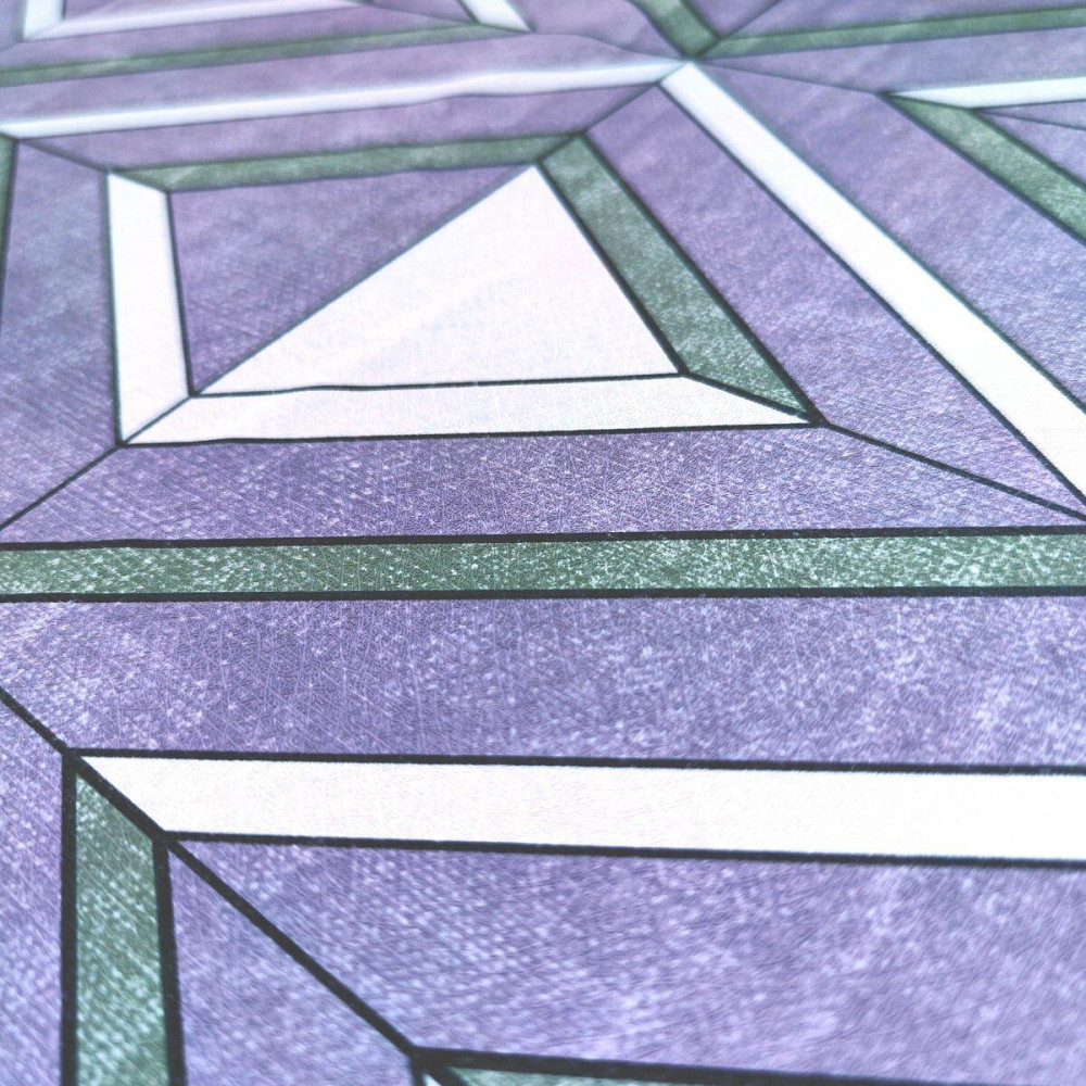 Самоклеющаяся пленка 0,45х10м х 0,07мм Зеленые ромбы SW-00001257 Днепр - изображение 2