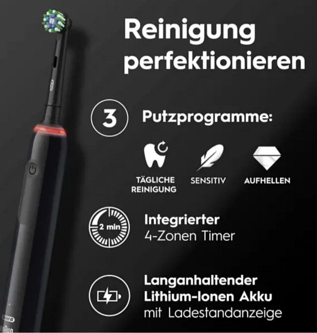 Электрическая зубная щётка : Oral-B Pro 3 (3000) Новая! Киев - изображение 3