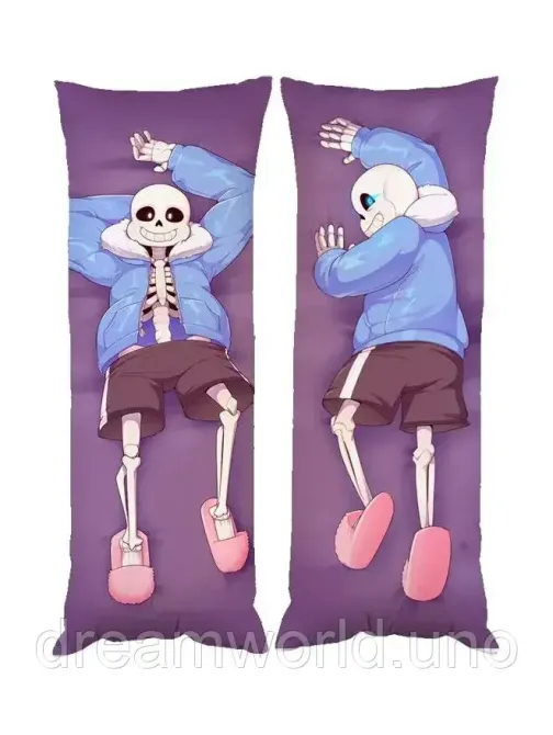 Подушка дакимакура Фелл Санс Андертейл декоративная партовая подушка для обнимания 30х60 Харьков - изображение 1