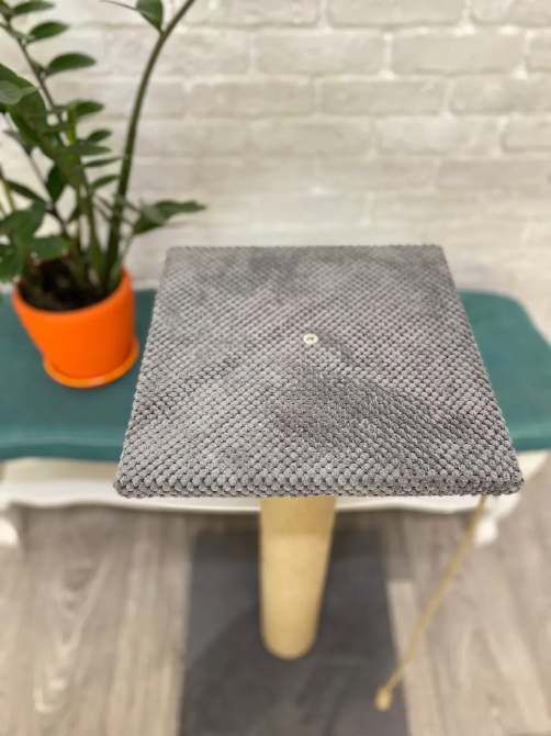 Когтеточка с полочкой на широком столбике 85×40×40 см для кошек Киев - изображение 4