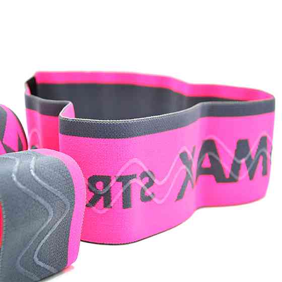 Набір тканинних резинок для фітнесу та спорту MadMax MFA-305 Hiploop set 3 pcs. Grey/Pink Кам'янське