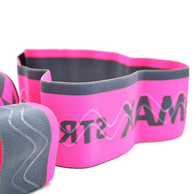 Набір тканинних резинок для фітнесу та спорту MadMax MFA-305 Hiploop set 3 pcs. Grey/Pink Кам'янське - фото 2