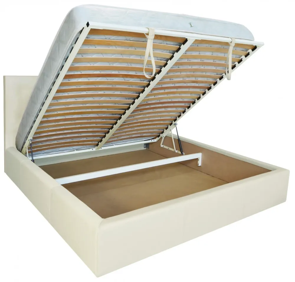 Кровать Двуспальная Coventry Comfort 160 х 190 см Fly 2200 A1 С подъемным механизмом и нишей для белья Белый Киев - изображение 4