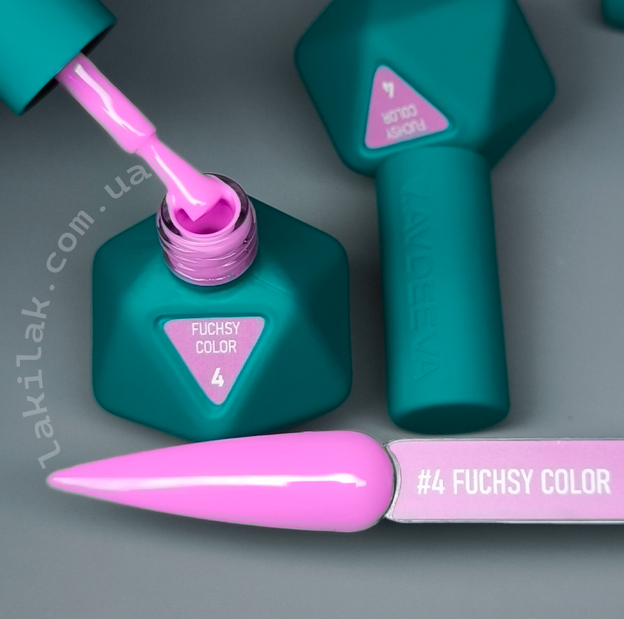 Гель-лак Victoria Avdeeva Fuchsy Color №4 (рожево-фуксійовий) 12 мл HEMA & TPO FREE Херсон - изображение 1