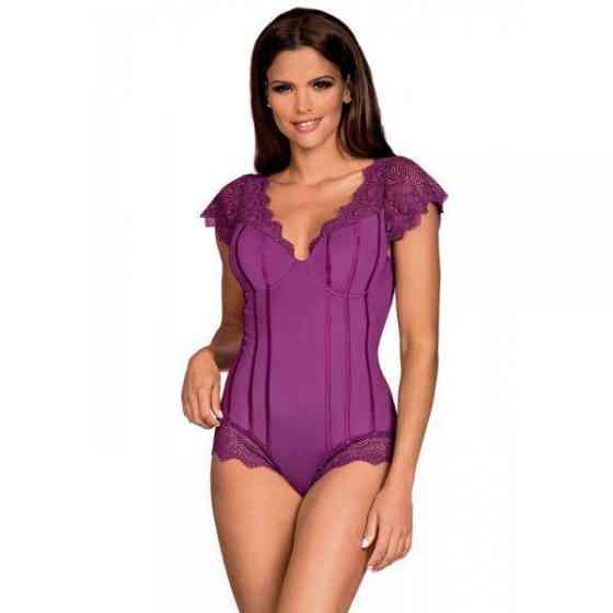Боди Obsessive Moketta teddy purple S/M Sex Aura Киев
