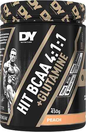 Амінокислоти BCAA та L-глютамін DORIAN YATES NUTRITION BCAA + GLUTAMINE 450G (PEACH) Луцьк