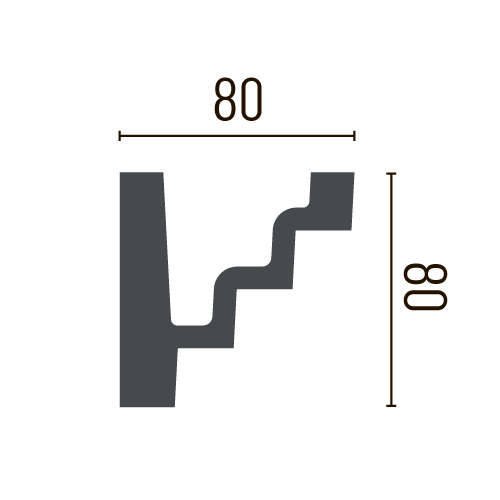 Карниз полиуретановый гладкий Gaudi Decor P 887 Днепр