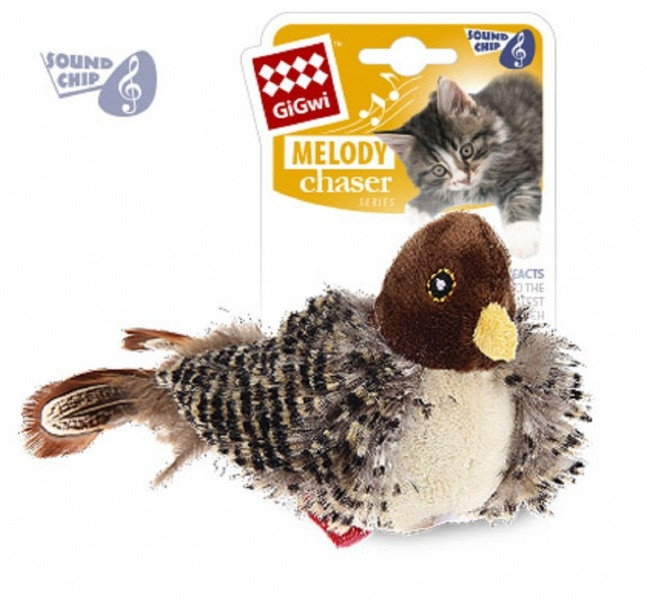 Іграшка для кішок GIGwi Пташка зі звуковим чіпом Луцьк - фото 1