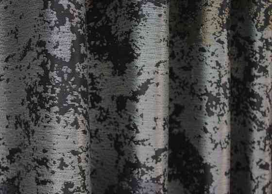 Комплект коротких штор VR-Textil Мармур Al-7 № 1461ш Сірий з чорним і какао 140х170 см 2 шт (35-0278) Київ