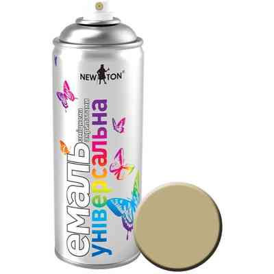 Аэрозольная краска для автомобиля New Ton універсальна 1040 сіро-бежев МАТ, в аер. упаков (000023348) Винница