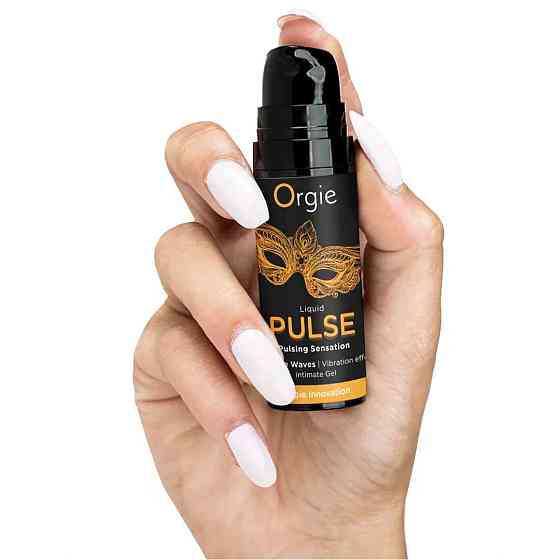 Смоктайзер для клитора Orgie Liquid Pulse 15 мл, вкус Ice Caramel, гель с эффектом посасывания Sex Aura Киев