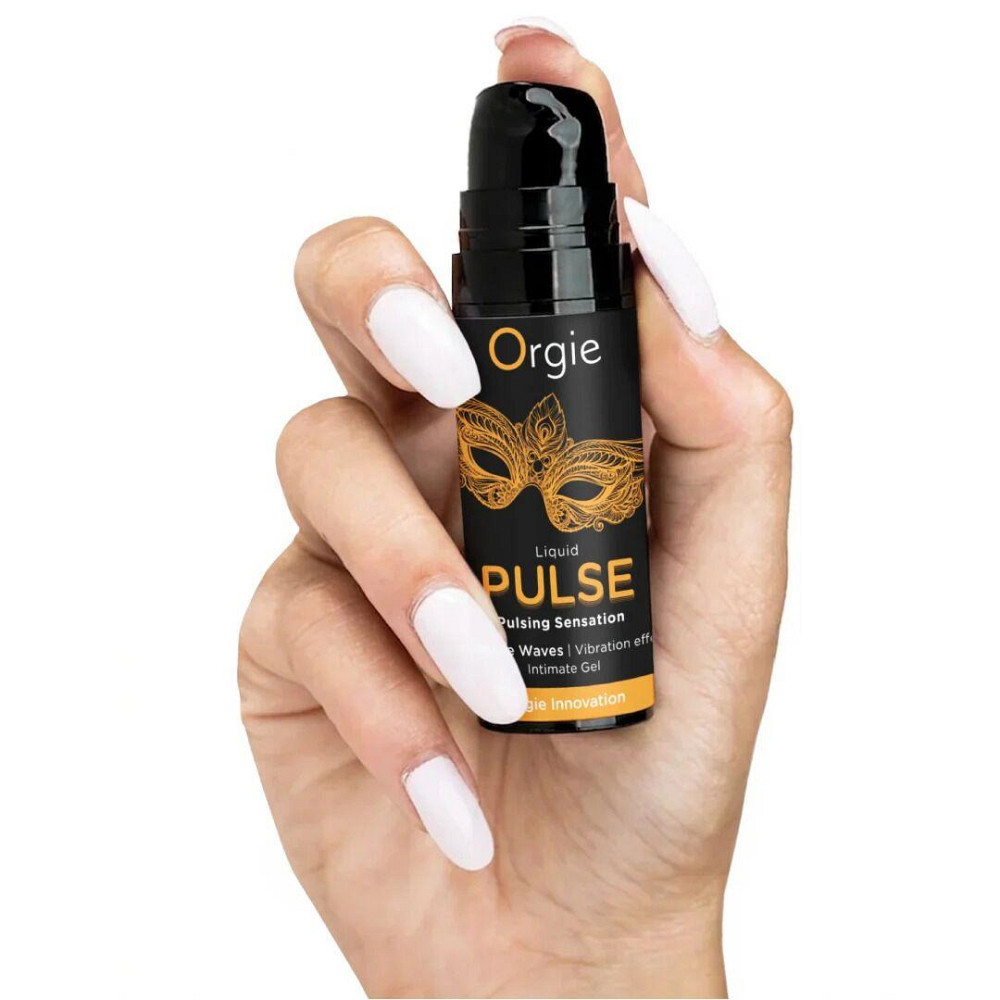 Смоктайзер для клитора Orgie Liquid Pulse 15 мл, вкус Ice Caramel, гель с эффектом посасывания Sex Aura Киев - изображение 3