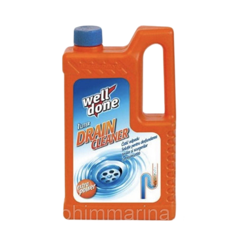 Well Done средство для прочистки канализационных труб 1л Виноградов - изображение 1