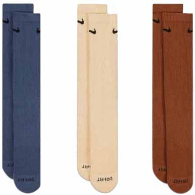 Носки Nike U NK EVERYDAY PLUS CUSH CREW SX6888-962 38-42 3 пари Синій/Коричневий/Бежевий (196153840768) Винница - изображение 3