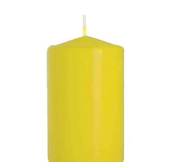 Набір свічок 4 шт. циліндр Bispol AURA Candles Жовті (sw40/60-010) Луцьк